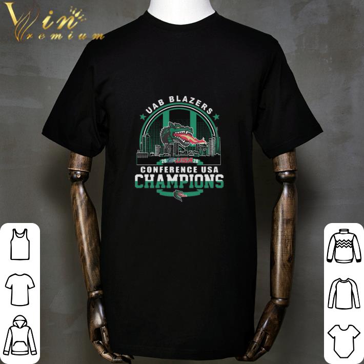 Premium Uab Blazers C-USA 2020 Conference Usa Champions shirt
