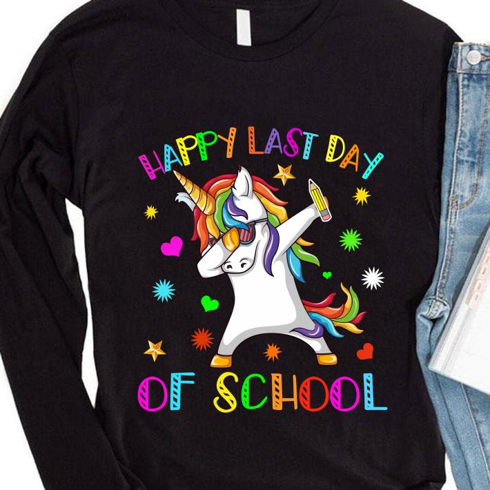 Hot Happy Last Day of School Unicorn Dabbing shirt Happy Last Day of School Unicorn Dabbing shirt 4 - Hot Happy Last Day of School Unicorn Dabbing shirt