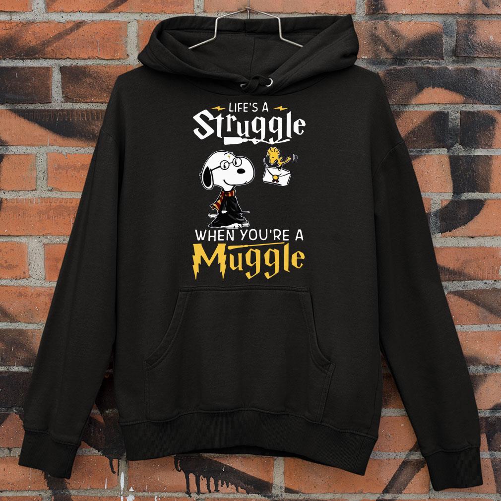 Official Snoopy Potter life's a struggle when you're a muggle shirt Snoopy Potter life s a struggle when you re a muggle shirt 4 - Official Snoopy Potter life's a struggle when you're a muggle shirt