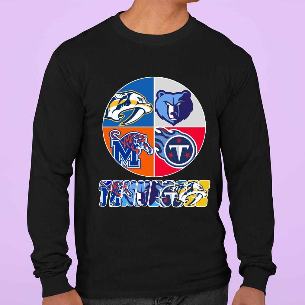 Best Tennessee Nashville Predators Memphis Tigers Memphis Grizzlies And Tennessee Titans Logo shirt Best Tennessee Nashville Predators Memphis Tigers Memphis Grizzlies And Tennessee Titans Logo shirt