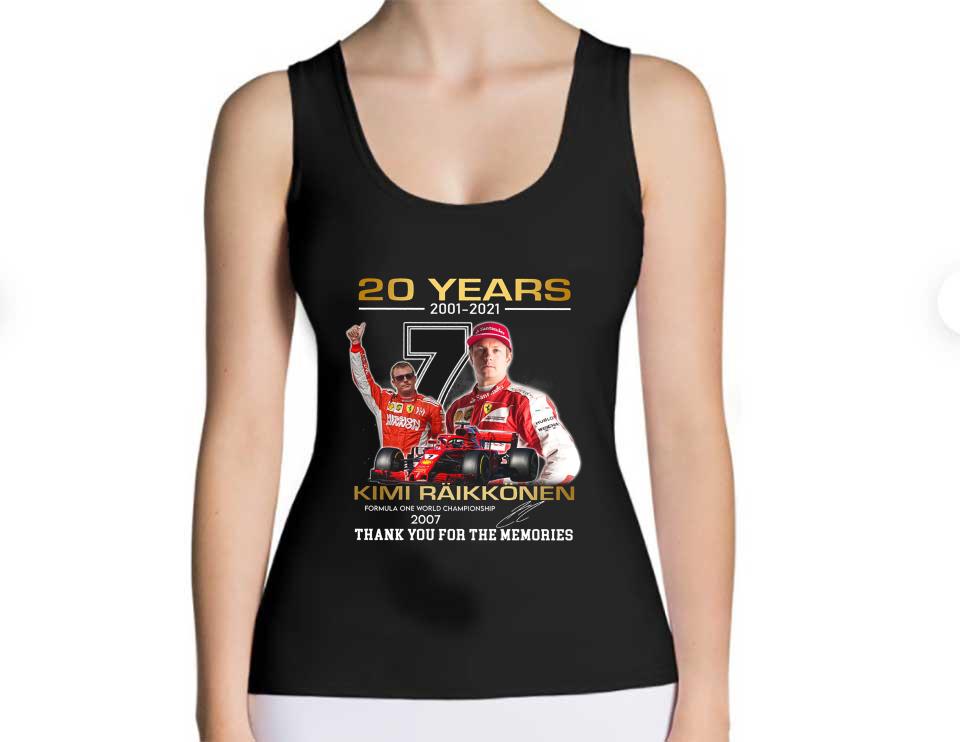 20 Years 2001 2021 Kimi Raikkonen Signature Thank You For The Memories Shirt, Kimi Raikkinen Shirt 20 Years 2001 2021 Kimi Raikkonen Signature Thank You For The Memories Shirt Kimi Raikkinen Shirt 4 - 20 Years 2001 2021 Kimi Raikkonen Signature Thank You For The Memories Shirt, Kimi Raikkinen Shirt