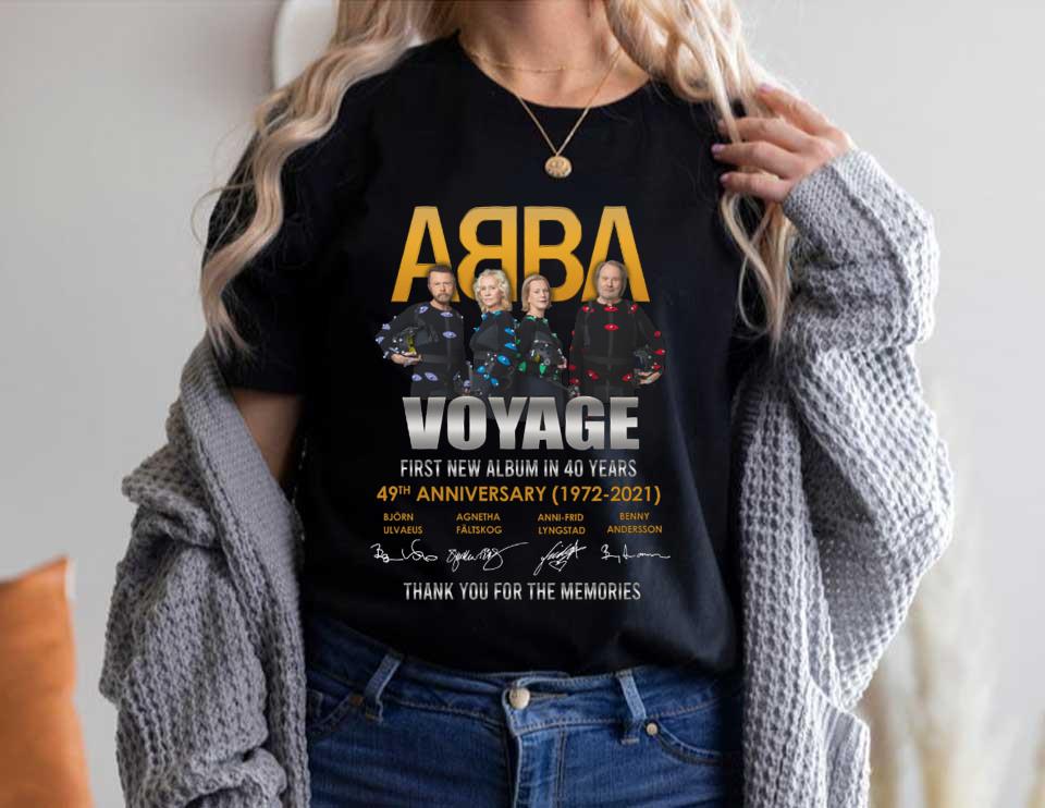 ABBA 49th Shirt, ABBA Voyage First New Album In 40 Years 49th Anniversary Shirt