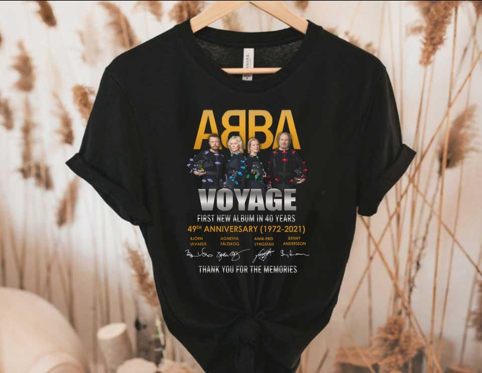 ABBA 49th Shirt, ABBA Voyage First New Album In 40 Years 49th Anniversary Shirt
