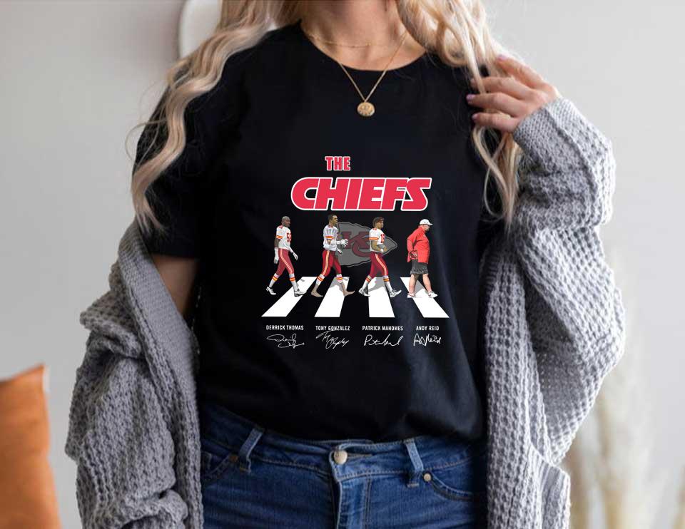Chiefs Abbey Road Shirt, The Kansan Chiefs City Walking Shirt, The Chiefs Abbey Road Signatures Shirt