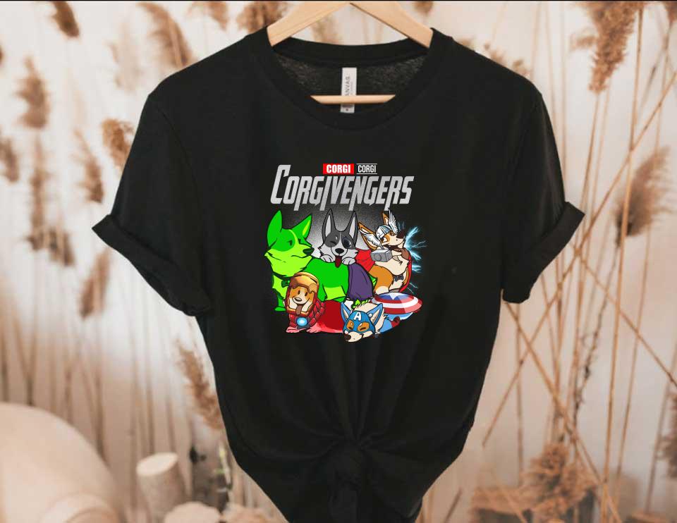 Corgivengers Shirt, Dog Corgi Marvel Shirt, Corgi Corgivengers Marvel Avengers Endgame Shirt