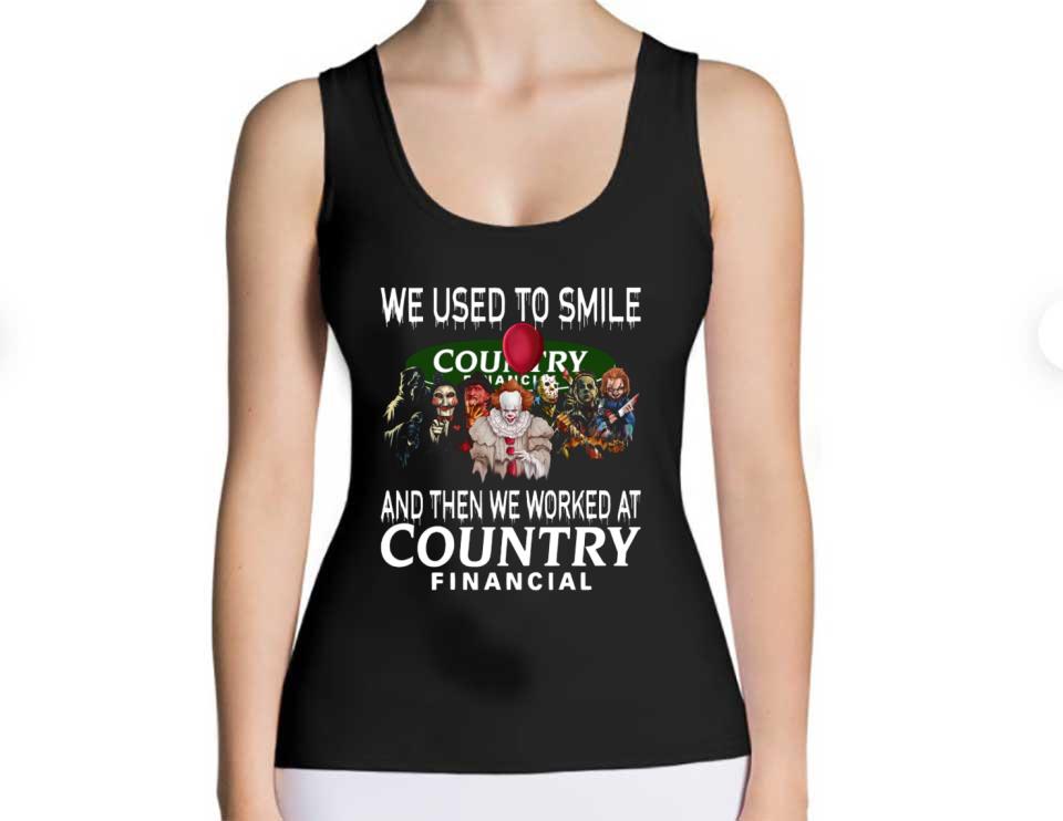 Horror Movie Character Country Shirt, Horror Movie Character We Used To Smile And We Worked At Country Financial Logo Shirt Horror Movie Character Country Shirt Horror Movie Character We Used To Smile And We Worked At Country Financial Logo Shirt 4 - Horror Movie Character Country Shirt, Horror Movie Character We Used To Smile And We Worked At Country Financial Logo Shirt