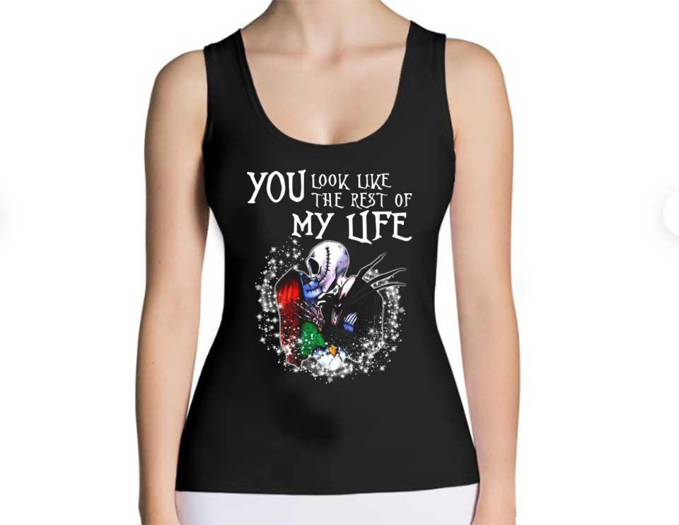 Jack Skellington And Sally Shirt, Jack Skellington And Sally You Look Like The Rest Of My Life Shirt Jack Skellington And Sally Shirt Jack Skellington And Sally You Look Like The Rest Of My Life Shirt 4 - Jack Skellington And Sally Shirt, Jack Skellington And Sally You Look Like The Rest Of My Life Shirt