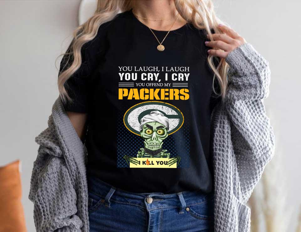 Jeff Dunham You Laugh I Laugh You Offend My Green Bay Packers I Kill You Shirt, Jeff Dunham Achmed Green Bay Packers Shirt