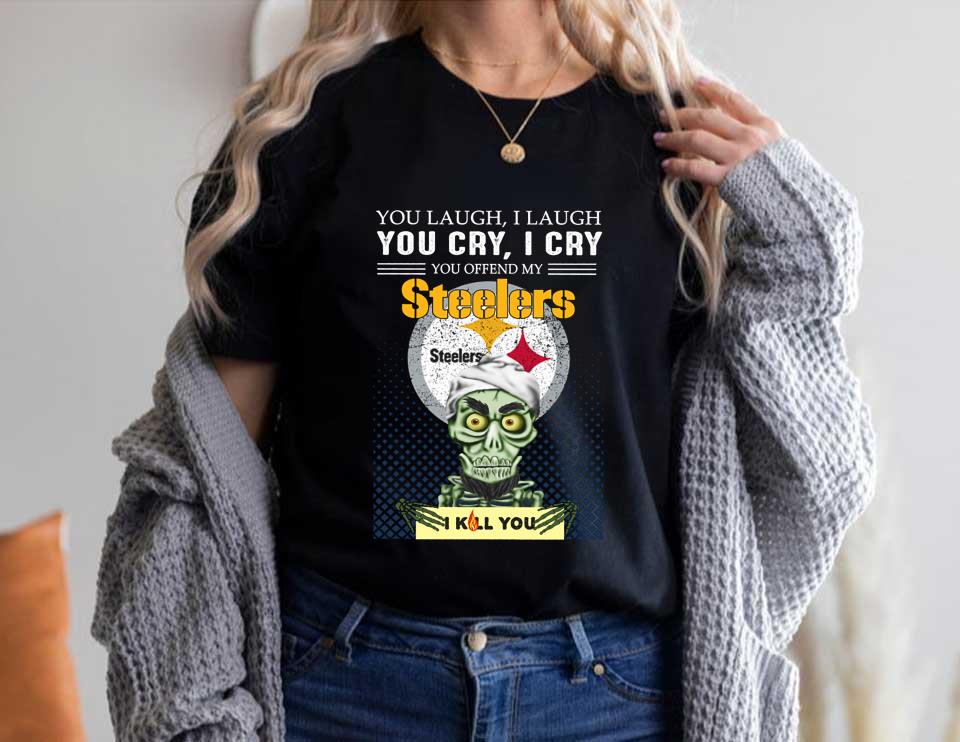 Jeff Dunham You Laugh I Laugh You Offend My Pittsburgh Steelers I Kill You Shirt, Jeff Dunham Achmed Pittsburgh Steelers Shirt