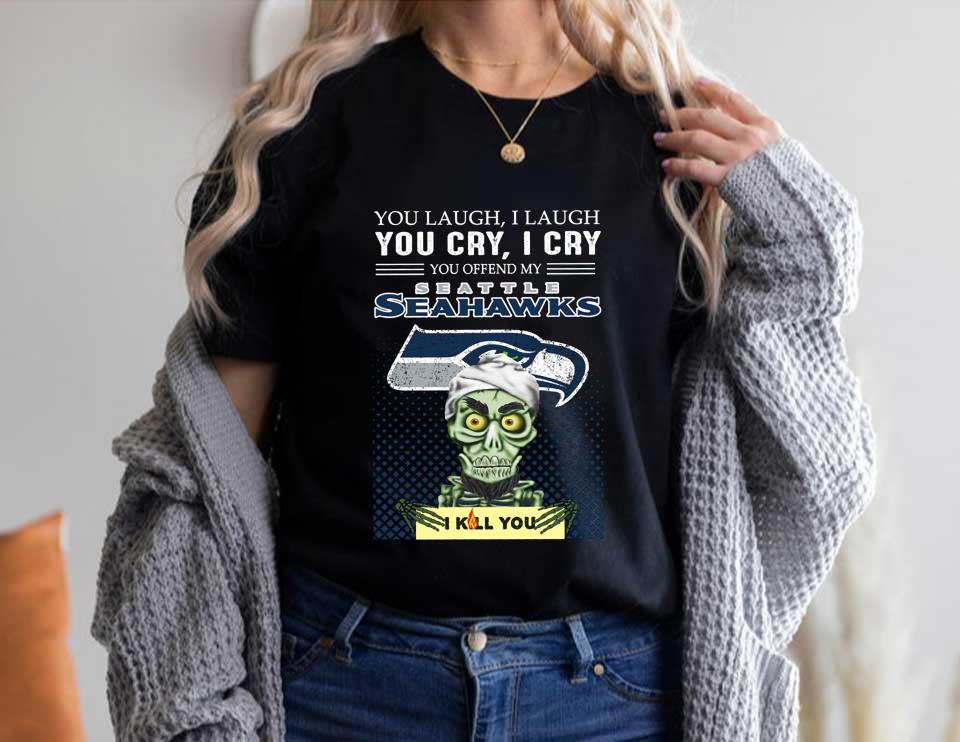 Jeff Dunham You Laugh I Laugh You Offend My Seattle Seahawks I Kill You Shirt, Jeff Dunham Achmed Seattle Seahawks Shirt