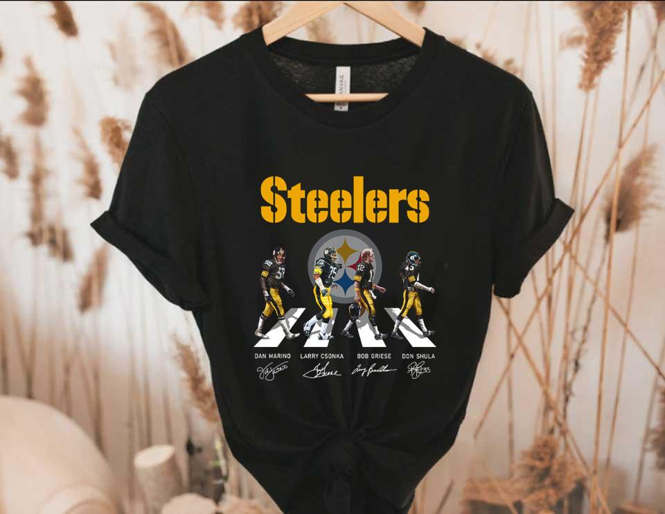 The Pittsburgh Steelers Abbey Road Signatures Shirt, The Steelers Abbey Road Shirt, The Pittsburgh Steelers Walking Shirt