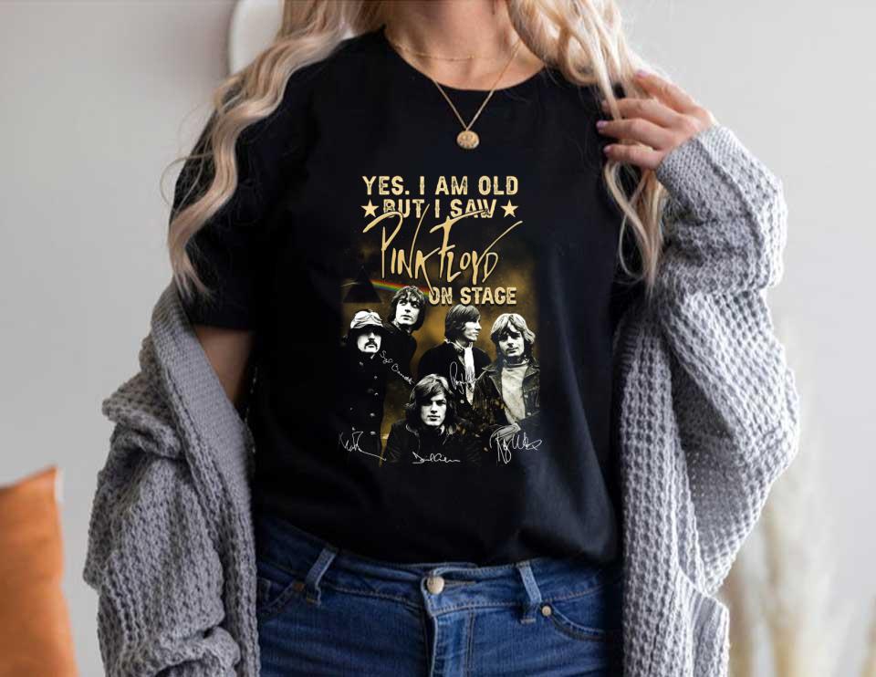 Yes I Am Old But I Saw Pink Floyd On Stage Signatures Shirt, But I Saw Pink Floyd Shirt