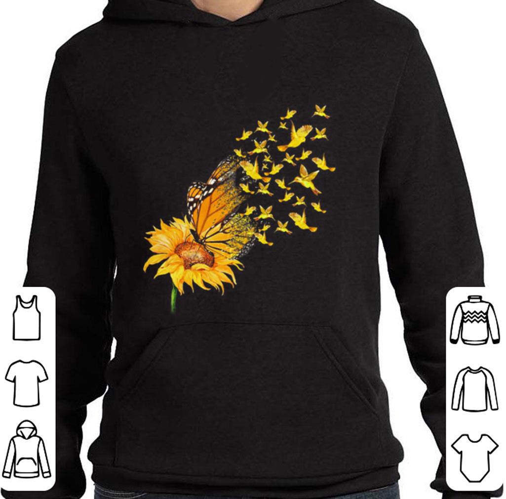 Birds Sunflower butterfly shirt 4 - Birds Sunflower butterfly shirt