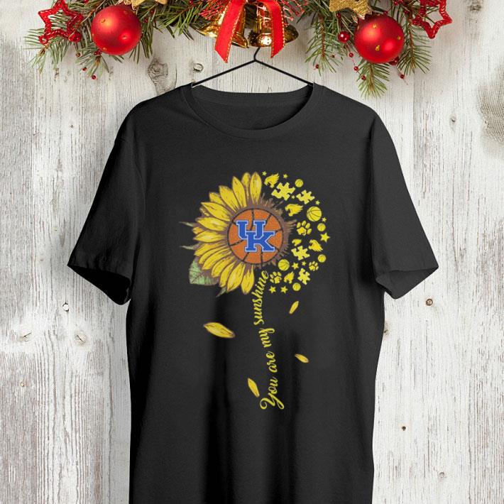 Kentucky Wildcats baseball You are my sunshine sunflower shirt 4 - Kentucky Wildcats baseball You are my sunshine sunflower shirt