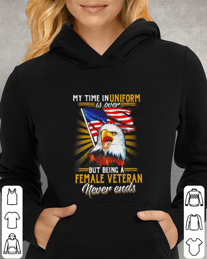 My time in uniform is over but being a female veteran never ends shirt My time in uniform is over but being a female veteran never ends shirt 4 - My time in uniform is over but being a female veteran never ends shirt
