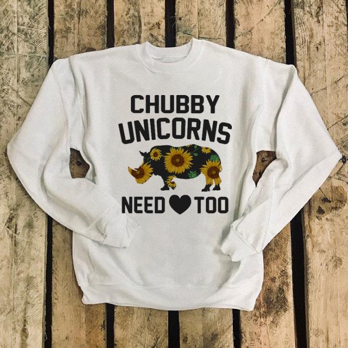 Rhino Sunflowers Chubby unicorns need love too shirt 4 - Rhino Sunflowers Chubby unicorns need love too shirt