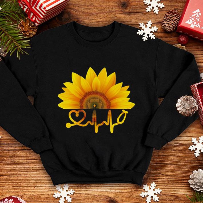 Sunflower nurse heartbeat shirt Sunflower nurse heartbeat shirt 4 - Sunflower nurse heartbeat shirt