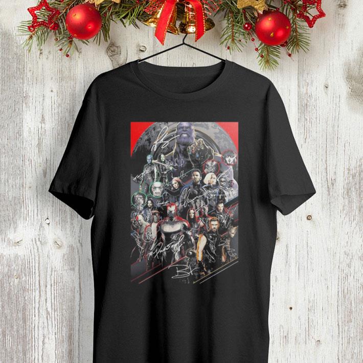 Marvel Avengers Endgame poster character all signature shirt Marvel Avengers Endgame poster character all signature shirt 4 - Marvel Avengers Endgame poster character all signature shirt