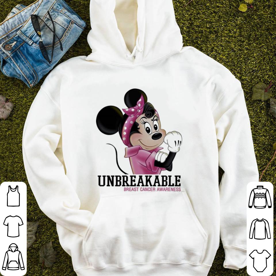 Minnie mouse unbreakable Breast Cancer Awareness shirt Minnie mouse unbreakable Breast Cancer Awareness shirt 4 - Minnie mouse unbreakable Breast Cancer Awareness shirt