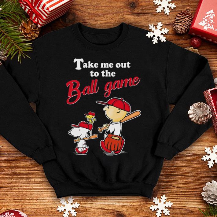 Snoopy Charlie Brown Peanut take me out to the ball game baseball shirt 4 - Snoopy Charlie Brown Peanut take me out to the ball game baseball shirt