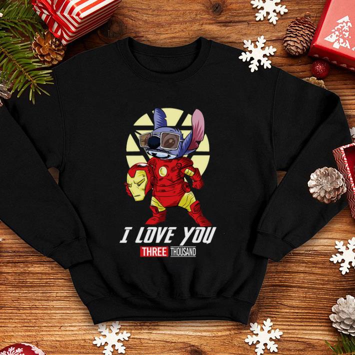 Avengers Iron Man Stitch I love you three thousand shirt 4 - Avengers Iron Man Stitch I love you three thousand shirt