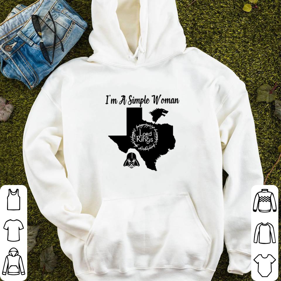 I’m a simple woman Texas Game of Thrones Lord of the Rings Darth Vader shirt I m a simple woman Texas Game of Thrones Lord of the Rings Darth Vader shirt 4 - I’m a simple woman Texas Game of Thrones Lord of the Rings Darth Vader shirt