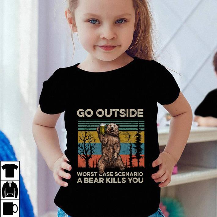 Camping bear go outside worst case scenario a bear kills you vintage shirt 4 - Camping bear go outside worst case scenario a bear kills you vintage shirt