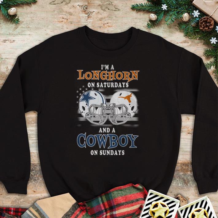 On sundays I'm a Texas Longhorns on saturdays and a Dallas Cowboys on sundays shirt On sundays I m a Texas Longhorns on saturdays and a Dallas Cowboys on sundays shirt 4 - On sundays I'm a Texas Longhorns on saturdays and a Dallas Cowboys on sundays shirt