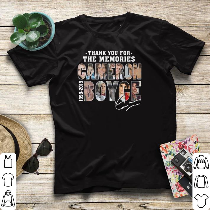 Signature Thank you for the memories Cameron Boyce 1999-2019 shirt Signature Thank you for the memories Cameron Boyce 1999 2019 shirt 4 - Signature Thank you for the memories Cameron Boyce 1999-2019 shirt