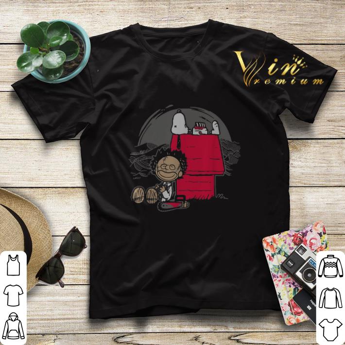 Leatherface and Snoopy's House shirt sweater Leatherface and Snoopy s House shirt sweater 4 - Leatherface and Snoopy's House shirt sweater