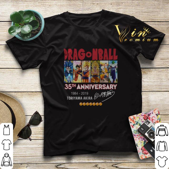 Signature DragonBall Z 35th anniversary 1984-2019 Toriyama Akira shirt Signature DragonBall Z 35th anniversary 1984 2019 Toriyama Akira shirt 4 - Signature DragonBall Z 35th anniversary 1984-2019 Toriyama Akira shirt