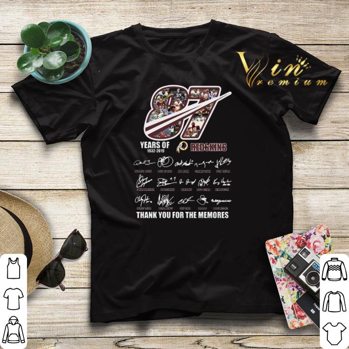 Thank you for the memories 87 Years of Redskins 1932-2019 shirt Thank you for the memories 87 Years of Redskins 1932 2019 shirt 4 - Thank you for the memories 87 Years of Redskins 1932-2019 shirt