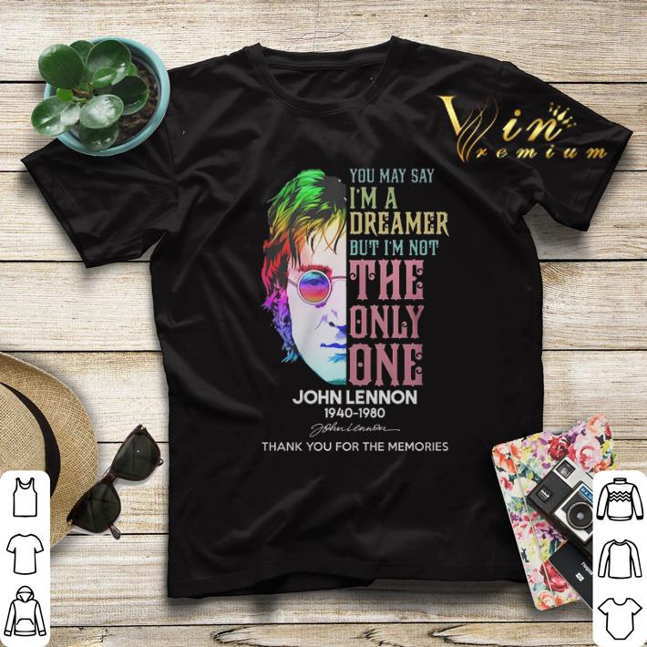 Thank you for the memories John Lennon 1940 1980 signature shirt 4 - Thank you for the memories John Lennon 1940-1980 signature shirt