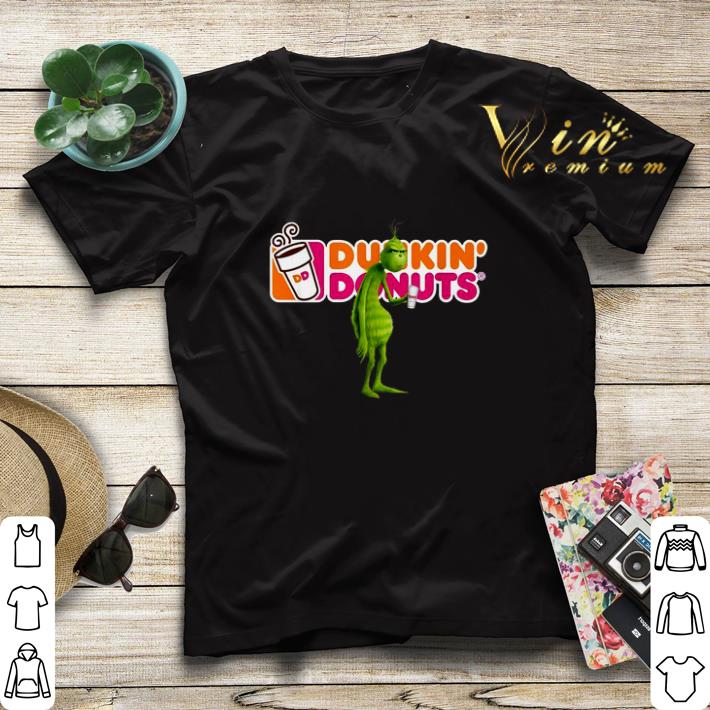 Grinch drinking Dunkin' Donuts shirt sweater Grinch drinking Dunkin Donuts shirt sweater 4 - Grinch drinking Dunkin' Donuts shirt sweater