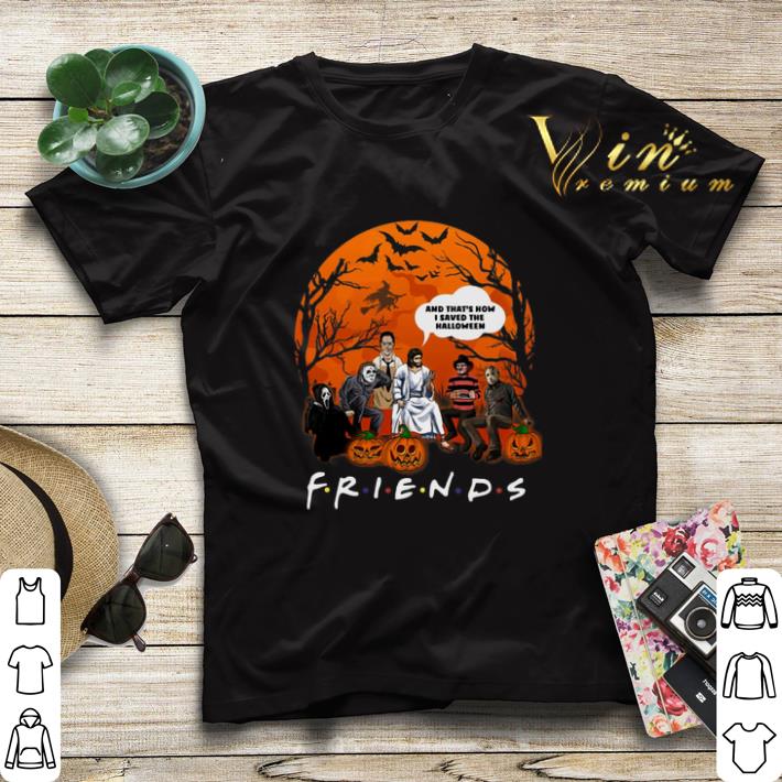 Halloween Friends horror characters jesus that s how I saved the halloween shirt 4 - Halloween Friends horror characters jesus that's how I saved the halloween shirt