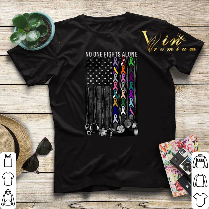 No one fights alone Breast Cancer Awareness shirt sweater 4 - No one fights alone Breast Cancer Awareness shirt sweater