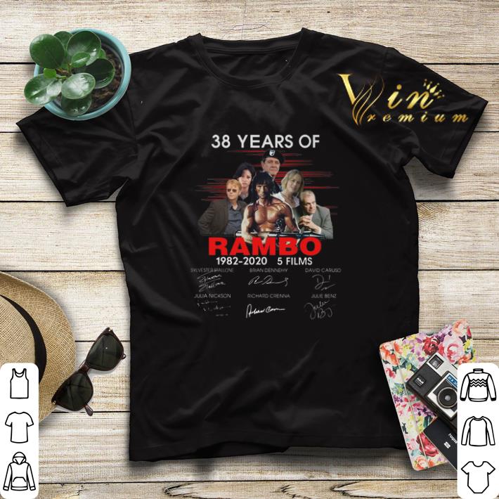 Signatures 38 years of Rambo 1982-2020 5 films shirt Signatures 38 years of Rambo 1982 2020 5 films shirt 4 - Signatures 38 years of Rambo 1982-2020 5 films shirt