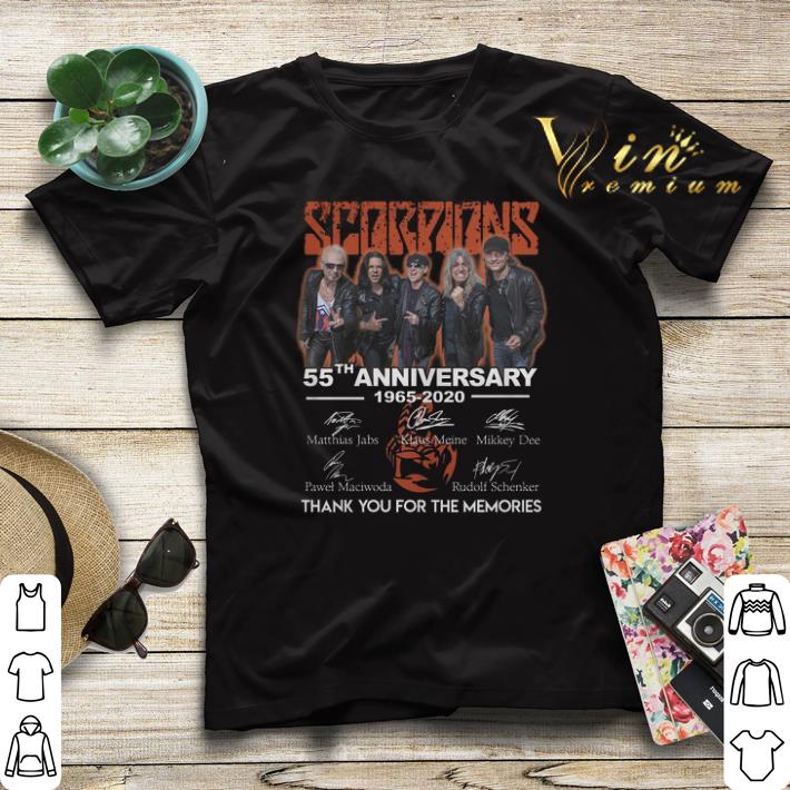 Thank you for the memories Scorpions 55th anniversary 1965-2020 shirt Thank you for the memories Scorpions 55th anniversary 1965 2020 shirt 4 - Thank you for the memories Scorpions 55th anniversary 1965-2020 shirt