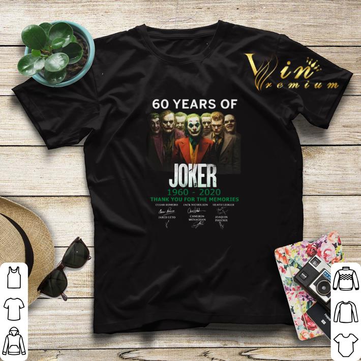 Thank you for the memories signature 60 years of Joker 1960-2020 shirt Thank you for the memories signature 60 years of Joker 1960 2020 shirt 4 - Thank you for the memories signature 60 years of Joker 1960-2020 shirt