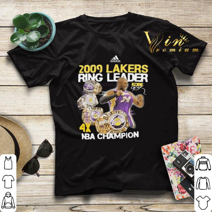 NBA Champion Adidas 2009 Lakers Ring Leader Kobe Bryant shirt 4 - NBA Champion Adidas 2009 Lakers Ring Leader Kobe Bryant shirt