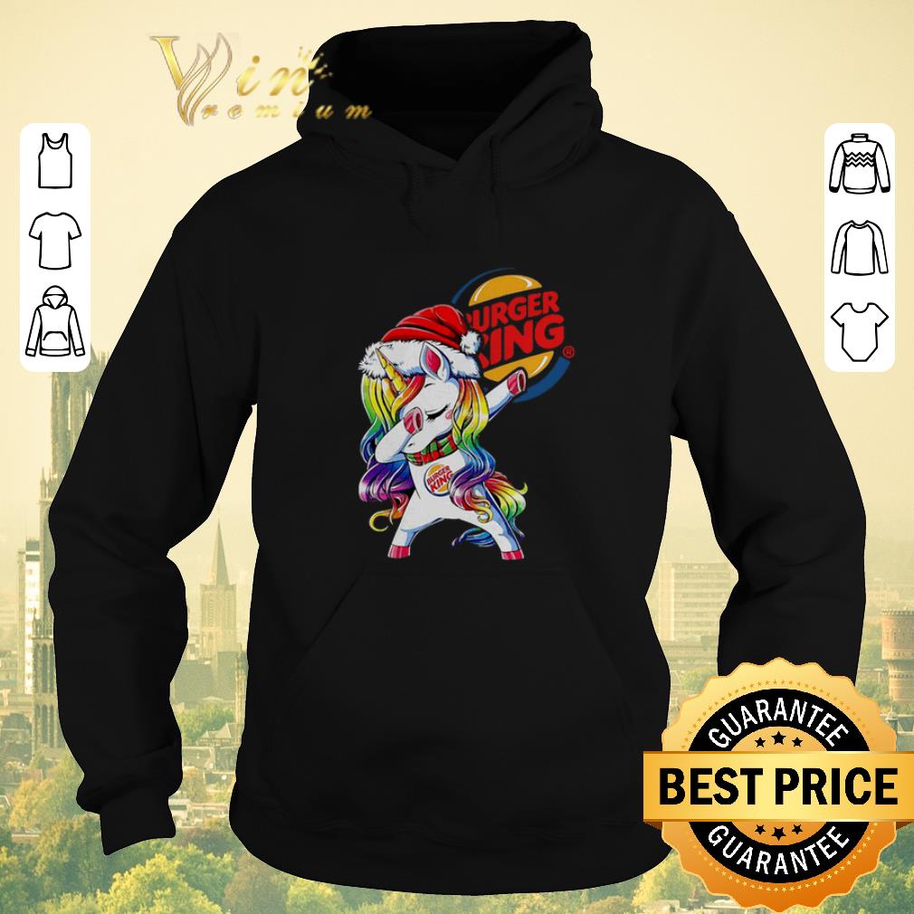 Nice Dabbing Santa Unicorn Burger King shirt sweater 4 - Nice Dabbing Santa Unicorn Burger King shirt sweater