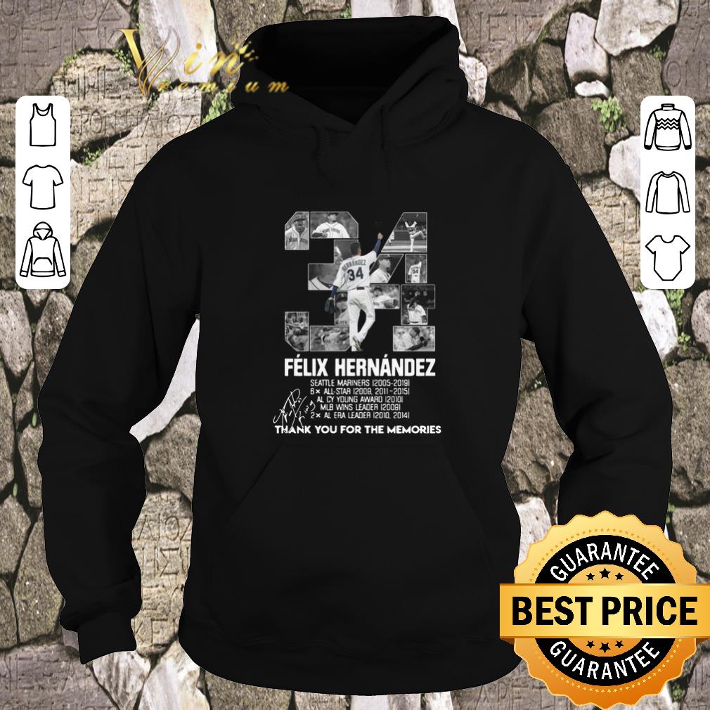 Original Signature 34 Felix Hernandez Thank You For The Memories shirt Original Signature 34 Felix Hernandez Thank You For The Memories shirt 4 - Original Signature 34 Felix Hernandez Thank You For The Memories shirt