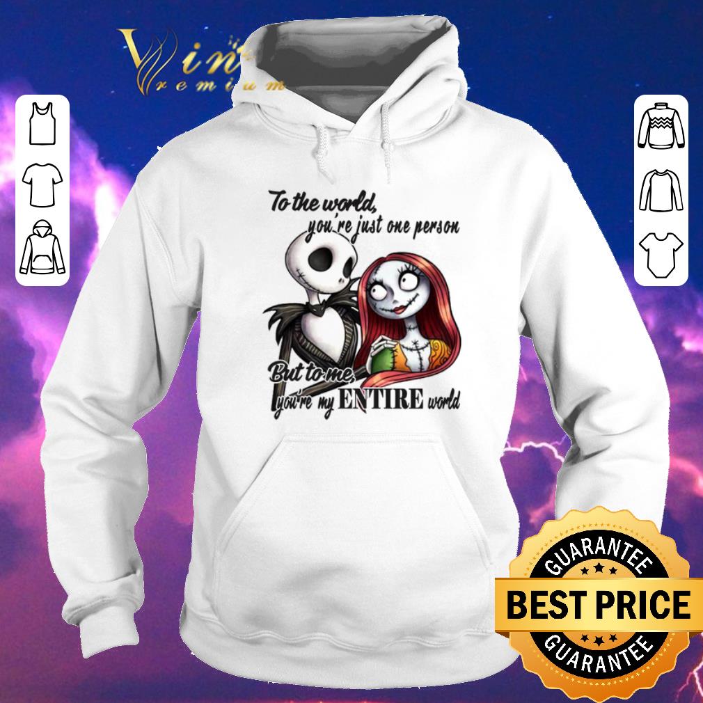 Pretty Jack Skellington Sally to the world you re just one person shirt sweater 4 - Pretty Jack Skellington & Sally to the world you're just one person shirt sweater