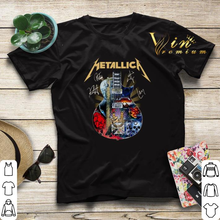 Signatures Metallica Guitar shirt Signatures Metallica Guitar shirt 4 - Signatures Metallica Guitar shirt