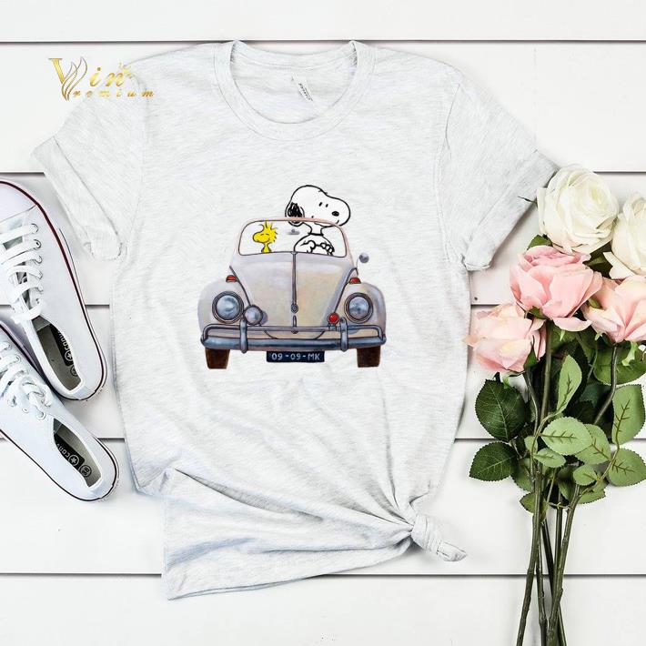 Snoopy and woodstock driving Volkswagen Beetle shirt sweater 4 - Snoopy and woodstock driving Volkswagen Beetle shirt sweater