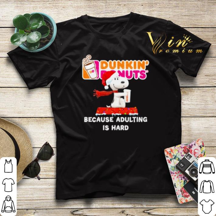 Snoopy drink Dunkin' Donuts because adulting is hard Christmas shirt sweater Snoopy drink Dunkin Donuts because adulting is hard Christmas shirt sweater 4 1 - Snoopy drink Dunkin' Donuts because adulting is hard Christmas shirt sweater