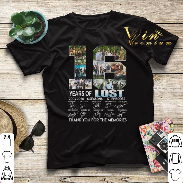 Thank you for the memories 16 years of Lost 2004-2020 signatures shirt Thank you for the memories 16 years of Lost 2004 2020 signatures shirt 4 - Thank you for the memories 16 years of Lost 2004-2020 signatures shirt