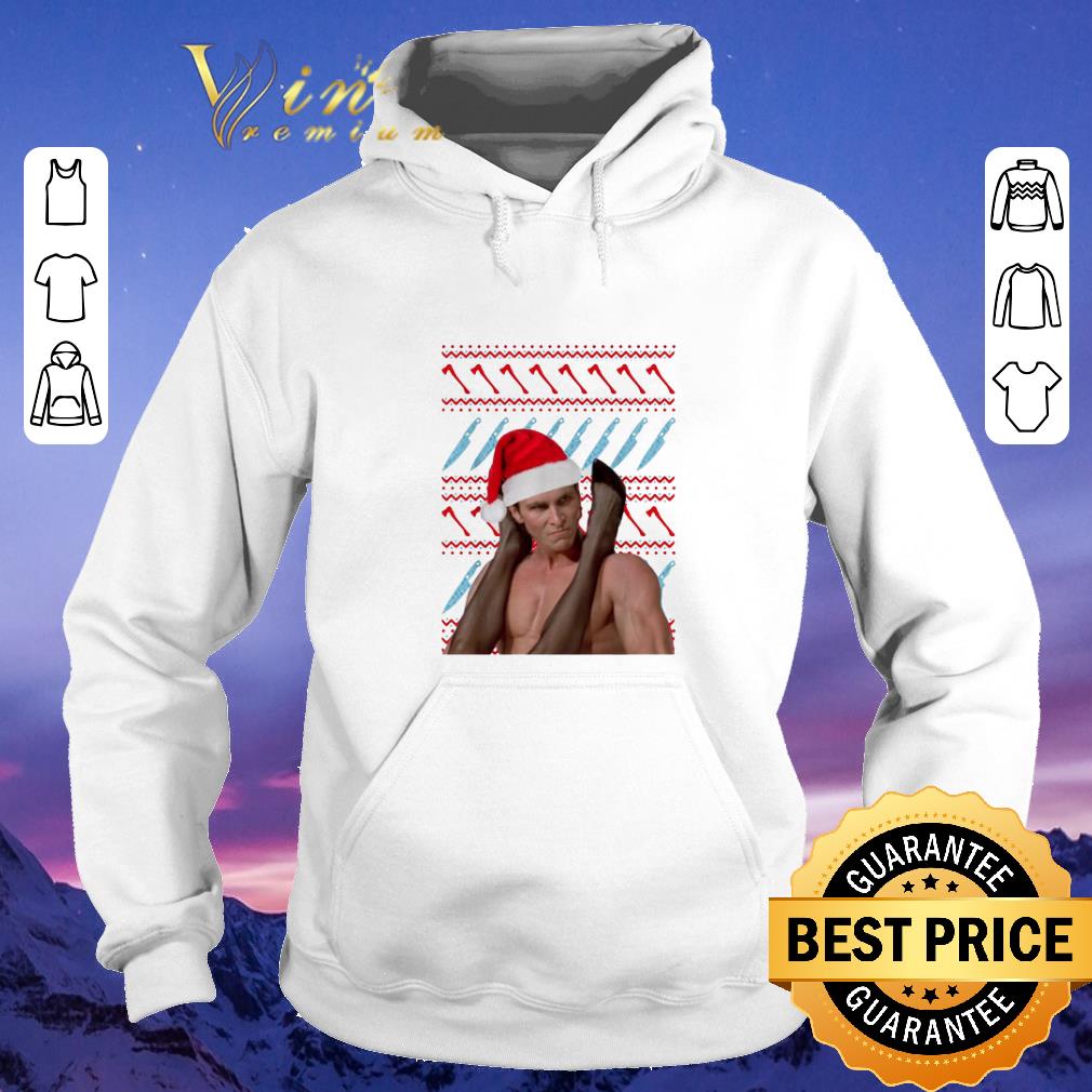 Awesome Christmas Patrick Bateman American Psycho ugly sweater 4 - Awesome Christmas Patrick Bateman American Psycho ugly sweater
