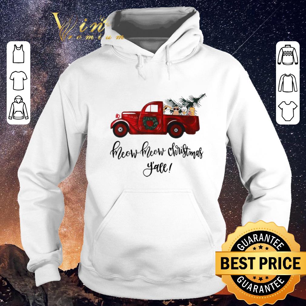 Awesome Truck cats meow meow Christmas y all shirt 4 - Awesome Truck cats meow meow Christmas y'all shirt