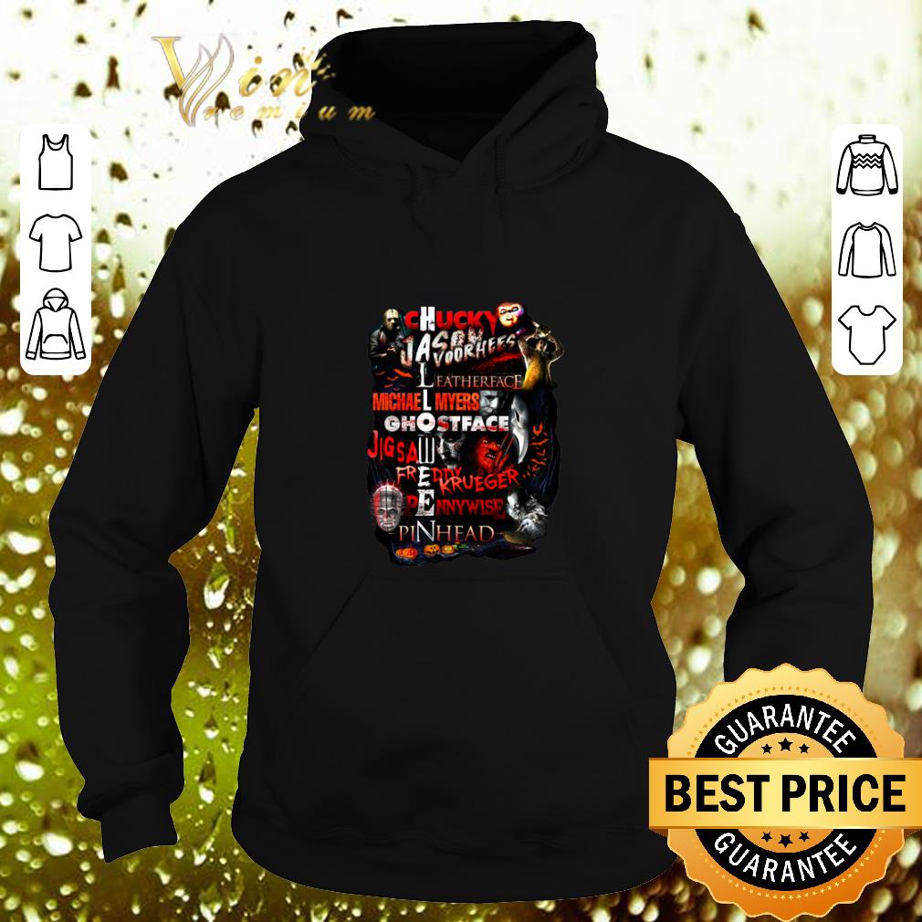 Cheap Chucky Jason Voorhees Leatherface Michael Myers Halloween shirt Cheap Chucky Jason Voorhees Leatherface Michael Myers Halloween shirt 4 - Cheap Chucky Jason Voorhees Leatherface Michael Myers Halloween shirt